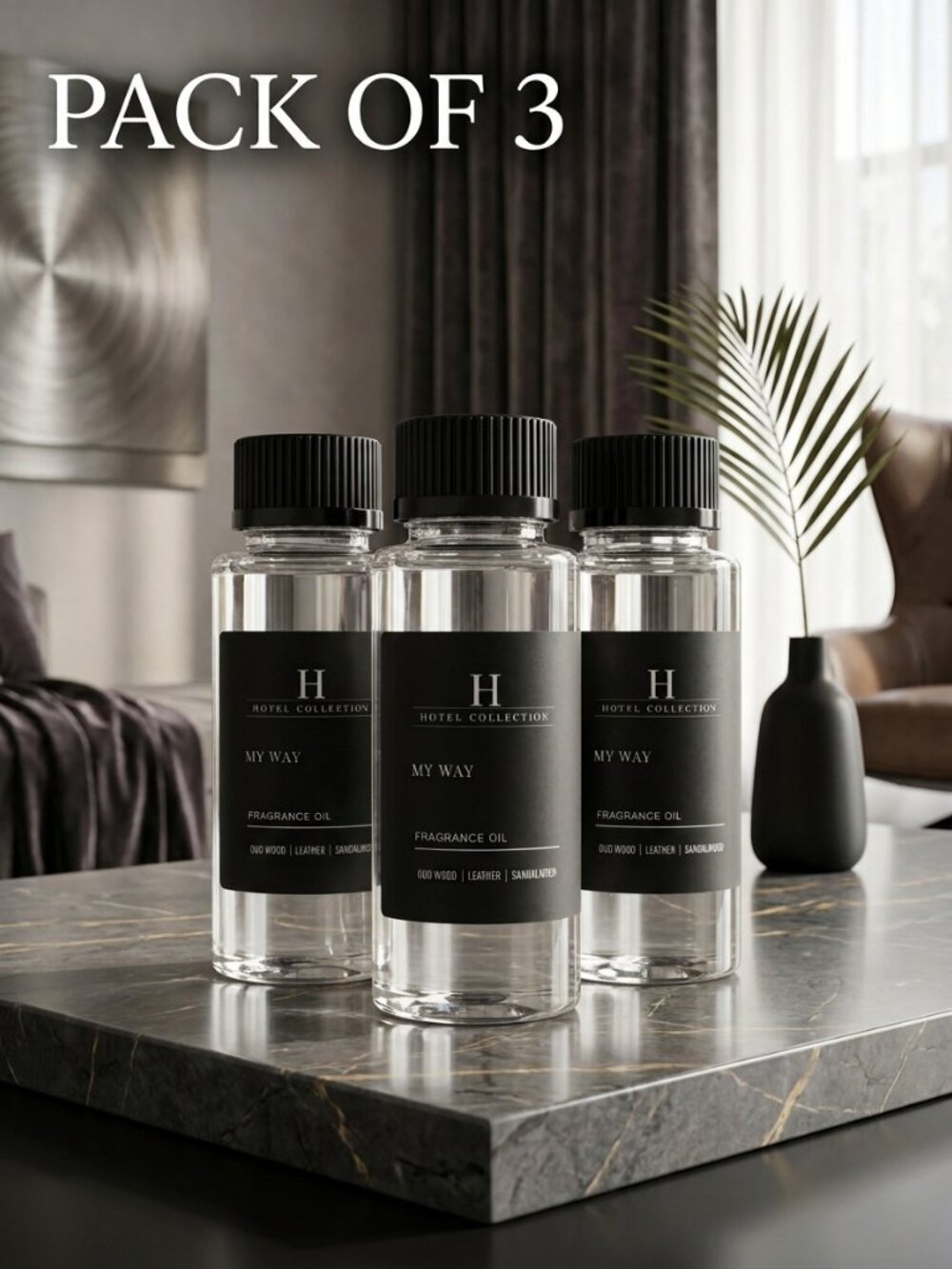 Hotel Collection Diffuser Oil - My Way - Aromatherapy 4.06 Fl Oz (Pack of 3)